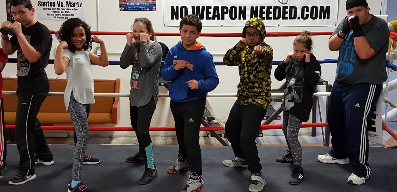 Youth participating in No Weapon Needed program