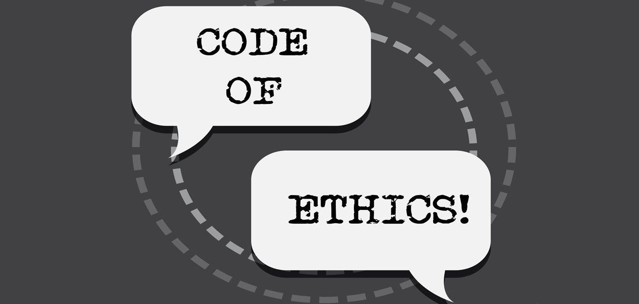 code of ethics speech bubbles