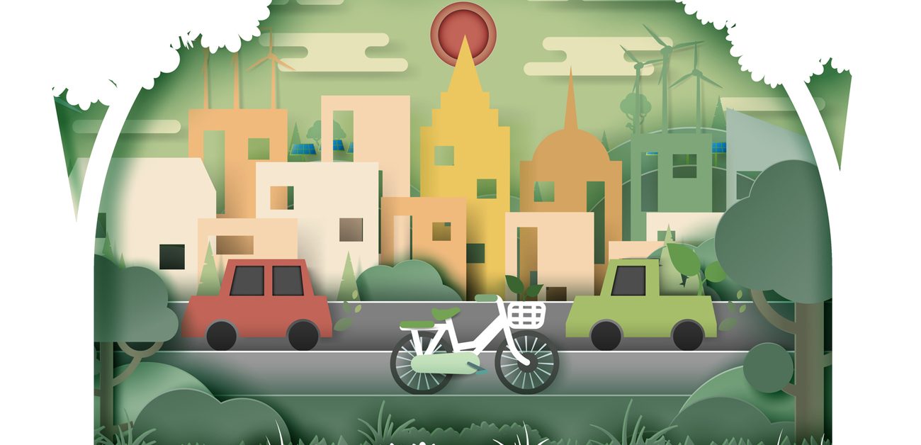 illustration of "green" city