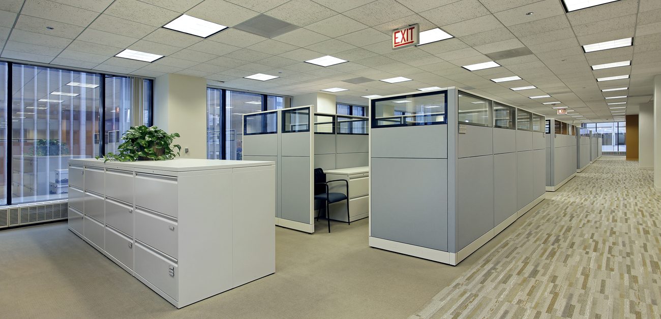 tall cubes in office