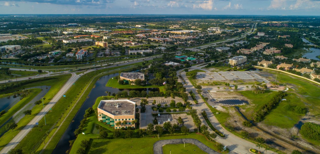 Aerial view of Port St. Lucie, Fla.
