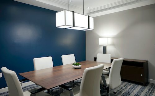 Multifamily building conference room
