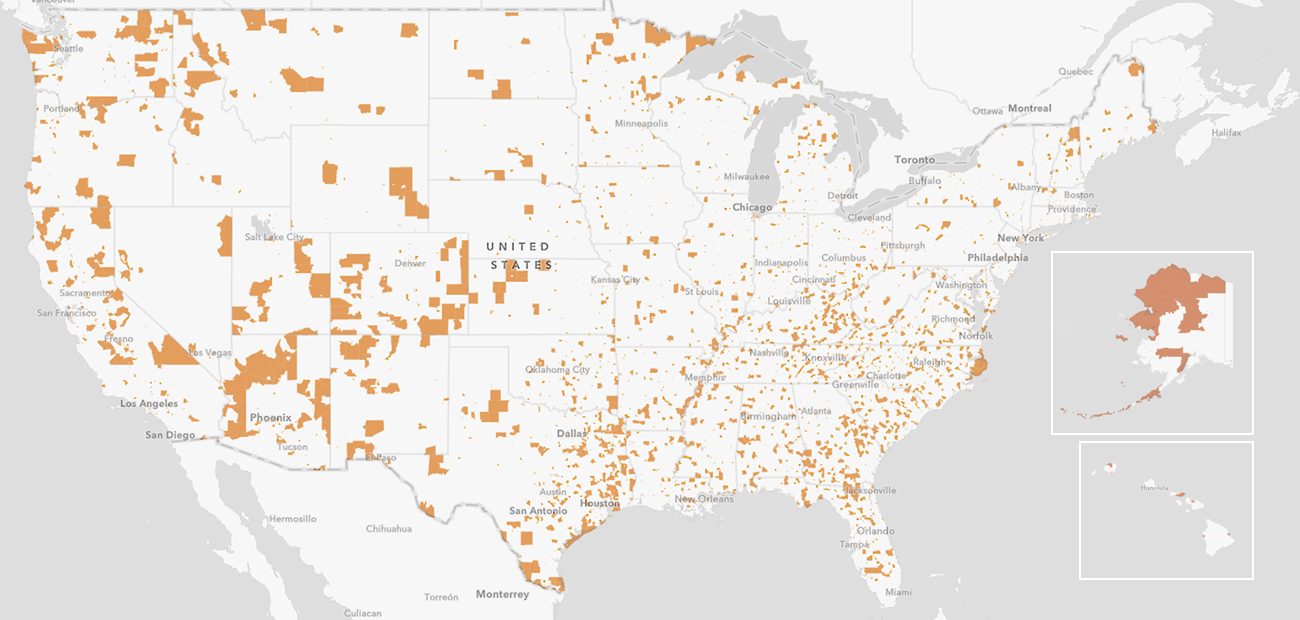 opportunity zones across U.S.