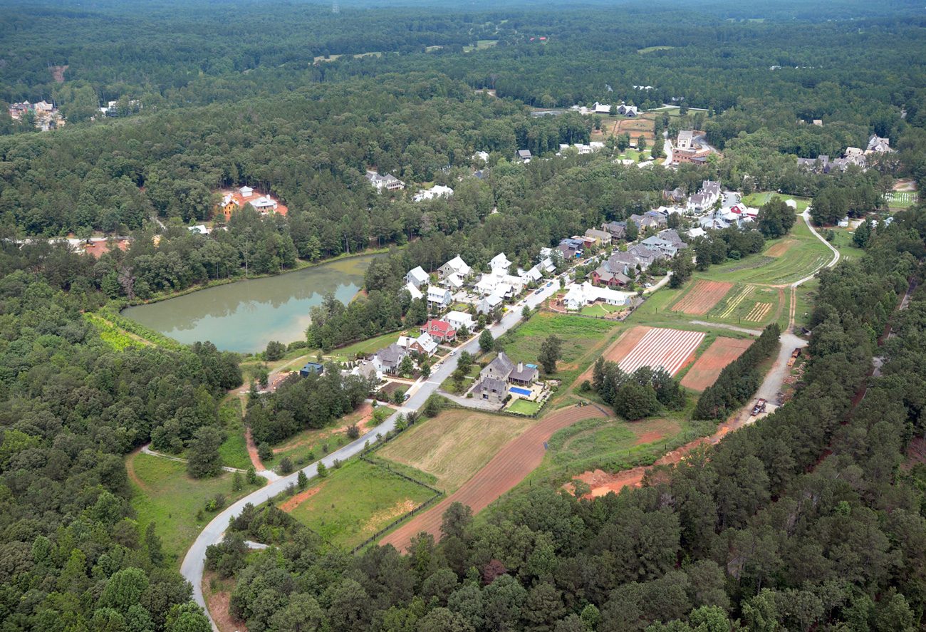 aerial photo of Serenbe
